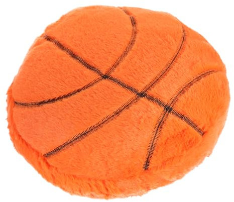 MUSISALY Gefülltes Basketball-sitzkissen, Rundes Plüsch-basketballkissen, Heimbüro-ballwurfkissen