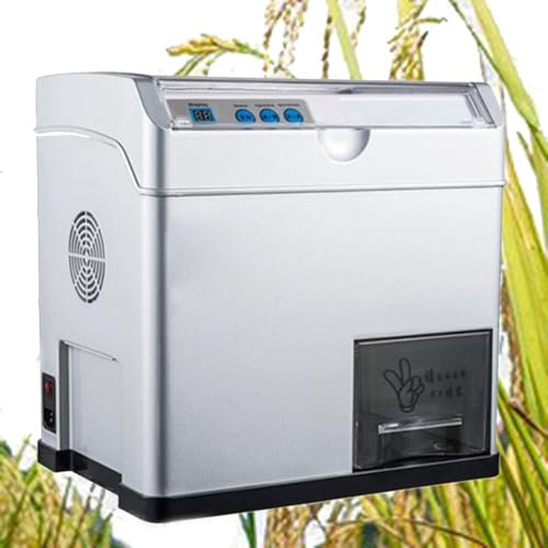 ExoticaBlend Grain Mills, Household Electric Rice Milling Peeling Machine, Paddy Huller Sheller Hulling Shelling Tool, Mini Electric Rice Paddy Dry Grinder Machine