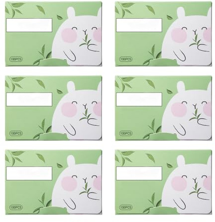 ZORVUJI 600 Stück Löschpapier zum Bügeln, Grüntee Blotting Paper Gesicht für Männer und Frauen, Oil Control Paper für fettige Hautpflege, Blottpapier tragbar, Ölabsorbierende Tücher