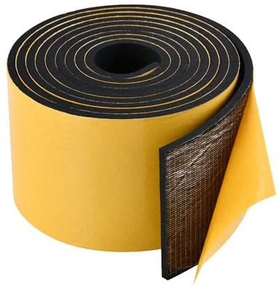 Zayejod Ruban Mousse Adhésive 100mm Large 10mm Épaisseur Bande Néoprène Autocollante Caoutchouc Isolation Joint Anti-vibration Meuble Protection Voiture,3 Mètres