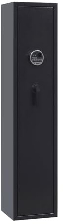 Coffre Fort Arme Fusil Acier Allié À Faible Teneur en Carbone Empreinte Digitale Combinaison Électronique Armoire a Fusil avec Alarme et Divers Accessoires pour Armes À Feu et Objets de Valeur