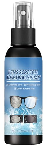 Spray Detergente Rimuovi Graffi Lenti,Spray Per Occhiali Per Rimuovere Graffi,Riparazione Occhiali,Adatto A Tutti I Tipi Di Lenti,100ML