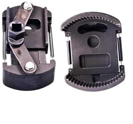 Clé à filtre à huile réglable 60-105 mm, outil de démontage de carburant à 2 mâchoires pour 60-80 mm/80-105 mm, construction en acier moulé avec entraînement 1/2, noir (80-105 mm)