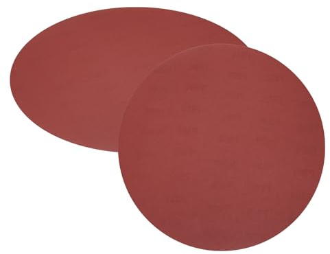 QUARKZMAN 2 Piezas De Discos De Lijado De 12 Pulgadas, Lija De Óxido De Aluminio Autoadhesiva De 800 Granos, Papeles De Lijado Redondos Sin Agujeros Para, Metal