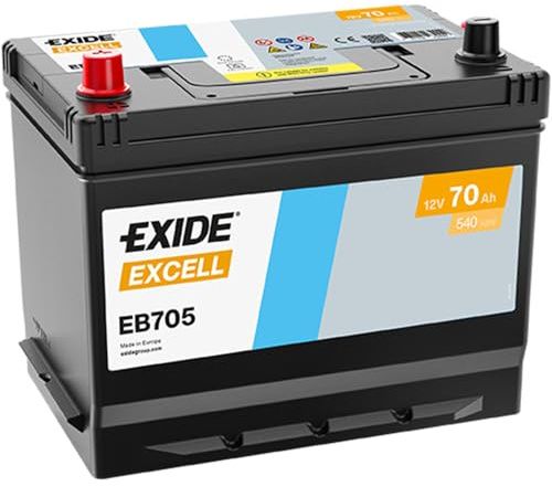 BATERÍA 12V/70AH - 540 CCA - SERIE EXIDE EXCELL EB705