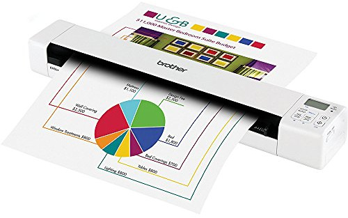 Brother Mobile Color Page Scanner, DS-820W, Wi-Fi Transfer, Fast Scanning, Compact and Lightweight