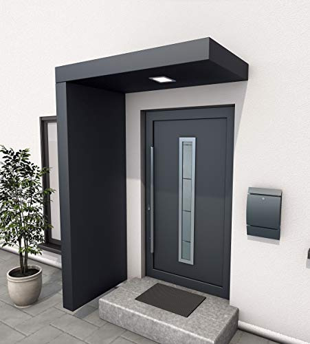 Gutta Rechteckvordach BS 160 Modern Aluminium Anthracite 160x90 cm 857500009