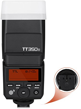 Godox TT350S TTL Kamerablitz Speedlite, 2.4G HSS 1 / 8000s TTL GN36 Elektronischer Blitz für Sony Mirrorless Digitalkamera