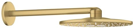 GROHE Rainshower SmartActive 310, Kopfbrause mit 2 Strahlarten (Duschkopf für die Wandmontage, Antikalk-System, DropStop verhindert Nachtropfen, langlebige Oberfläche), gold, 26475GN0