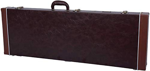 Crossrock Holzkoffer für E-Gitarre – passend für Fender Telecaster & Stratocaster, Braun – Modell CRW620EBR