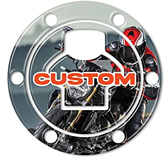 labelbike Adesivo 3D Personalizzato Moto Tappo Compatibile con BMW | Serbatoio Protezione in Resina, Antigraffio, Decorazione, fino al 2006
