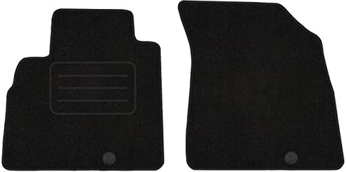 Vorne Velour Fußmatten Satz für Nissan Micra K13 / IV (2010-2017) - 2-teilig - Passgenau
