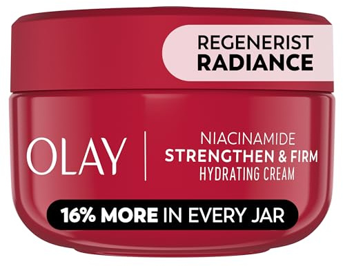 Olay Regenerist Radiance Niacinamide Face Moisturizer: Strong & Firm Cream for Women - Anti-Aging, Anti-Wrinkle, Hydrating & Skin Firming - 2 Oz