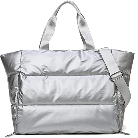 KLZUOPT Wanderrucksack Damen Gym Sporttasche Wasserdicht Schwimmen Yoga Matte Rucksack Rosa Wochenendreise Seesäcke für Damen Sport Fitness Schulterhandtasche (Farbe: Grau1)
