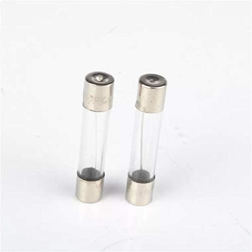 Sicherung, 10 Stück, 5 x 20 mm, 6 x 30 mm, Glasrohrsicherung, 0,2 A, 0,5 A, 1 A, 2 A, 3 A, 4 A, 5 A, 6 A, 7 A, 8 A, 10 A, 12 A, 15 A, 20 A, Glassicherung, schnell ( Color : 10pcs 6x30 , Size : 7A )