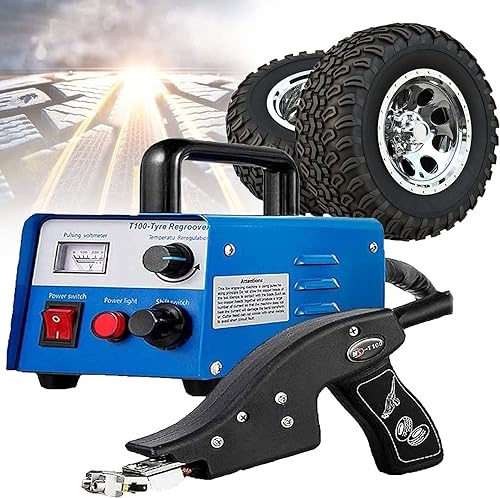Machine à rainurer de pneu 400 W – Outil de regroover pour n'importe quel pneu, rainure manuelle en caoutchouc avec lame de 2 à 20 mm – Parfait pour les camions – Améliore la traction et la