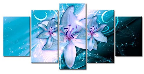 murando - Akustikbild 200x100 cm Bilder mit Akustikschaumstoff Hochleistungsschallabsorber Schallschutz Leinwandbild XXL 5 tlg Wandbild b-C-0152-b-p