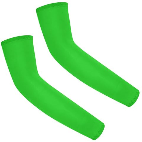 Whakano 1 Paar Arm Ärmel Damen,Kühlung Armmanschetten,Armschutz Anti UV Schutzt Ärmel,Summer Arm Sleeve,Sonnenschutz Armstulpen,Ärmlinge für Radfahren Laufen Golf Reise Outdoor Sport,Gras-Grün