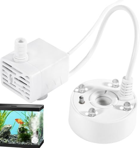Atomiseur De Pompe à Eau Avec Lumières LED, Nébuliseur USB Pour Aquarium, Nébuliseur À Ultrasons Pour Étangs, Atomiseur Pour Machine À Fumée 5 W, Nébuliseur Pour Culture Hydroponicas