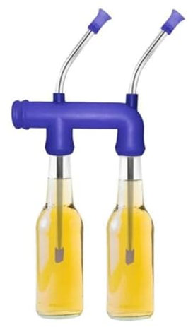 RLVYTA mischpaddel 1 Stücke Doppel Schnorchel Trinken Bier Stroh Spender Bar Werkzeug Weihnachten Home Party Bar Werkzeuge Braupaddel