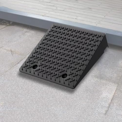 QSPNVFB Rampe De Seuil Caoutchouc Rampe De Bordure, Portable Rampes De Fauteuil Roulant, Antidérapantes Rampes De Trottoir pour Voiture Garage Scooter(50x50x10cm)