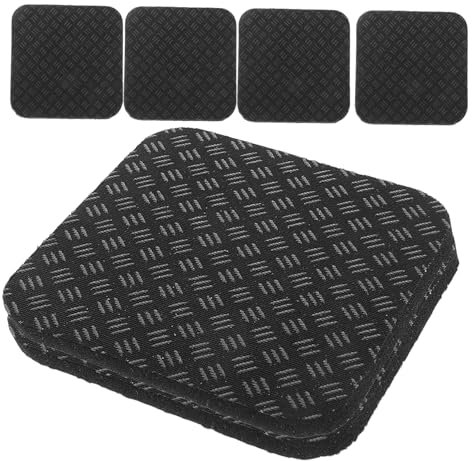 HEMOTON 6pcs Sports Equipment Mat Non-slip Workout Pad for Elliptical Machine Exercise Equipment Mat for Noise Reduction and Floor Protection