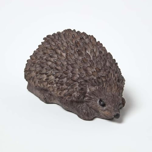 HOMESCAPES Hidden Key Safe Outdoor, Decorative Hedgehog Diversion Safe to Hide Your Spare Keys Garden Ornament Secret Storage Compartment