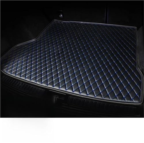 SNWDBH Tappeto Bagagliaio Tappetini per Baule Auto per Fiat per reemont 7 Posti 2012-2017, Copertura Completa, Impermeabili, Protezione per Il Vano di Carico Interni dell'auto(Nero-Blu)