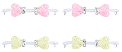 Funseedrr 2 Paires Faux Piercing Mamelon Anneaux Piercing Téton avec Perles Silicone Non Piercing