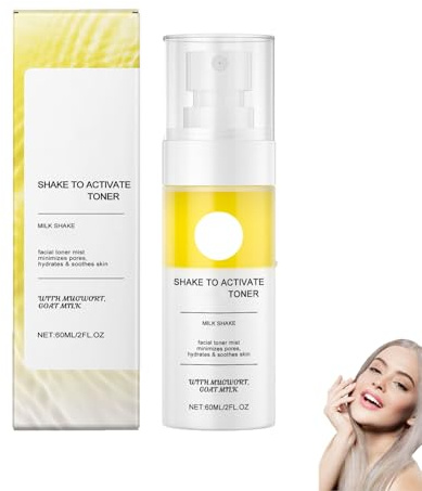 Milk Shake Facial Toner – Spray idratante per pelli secche, minimizza i pori, uniforma il tono della pelle, trattiene l'idratazione, spray leggero e ad assorbimento rapido (1pcs)
