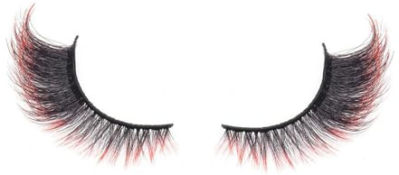 Zegaqae Grupos de pestañas de colores, pestañas artificiales de colores | maquillaje de ojos reutilizable para , bodas, principiantes, carnaval, Halloween, orgullo