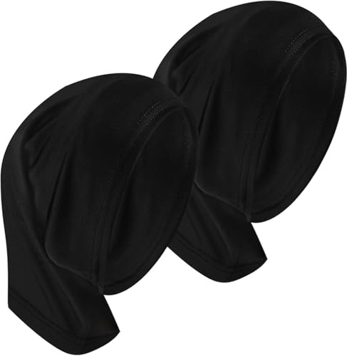 3 Stück 100% Baumwolle Elastische Bone Bonnet Hijab Tube Unterschals Atmungsaktive Hijab Kappen für Frauen Bonet