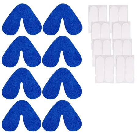 Nasenpolster für CPAP-Maske, Atmungsaktive und Weiche Nasenschutzpolster aus Polarfleece, Reduziert Druck und Hautreizungen, Universelle Passform, 8er-Pack (8)