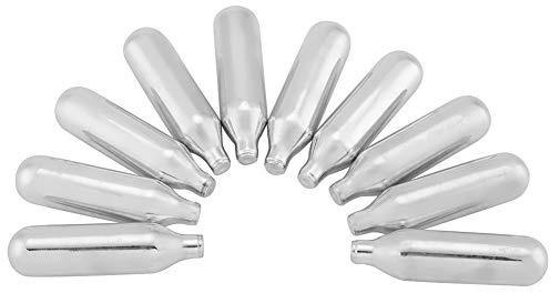 10PCS Stainless Steel Gas Bottle for Soda Water Maker, DIY Soda Machine Accessories, Portable CO2 Cartridges for Homemade Sparkling Water and Cocktails, Compatible with Most Soda G
