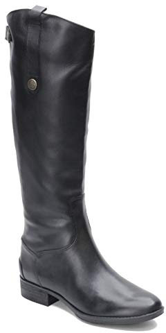 Bota de montar de mujer Penny, cuero negro, 11 M US