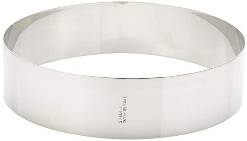 Städter 625143 Tortenring Durchmesser 24 x 6 cm, edelstahl, silber, 23 x 23 x 5 cm, | x 5 cm,