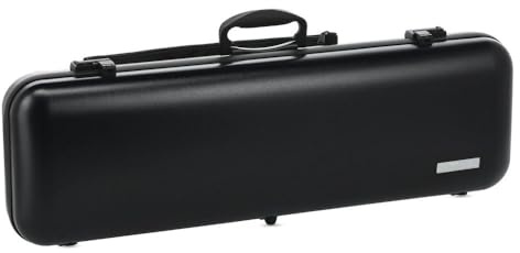 GEWA Violinkoffer AIR 2.1 - Made in Germany - schwarz matt - Thermoplast-Schale - Leicht und bruchsicher - Zahlenschloss - Zubehörtasche/Notentasche - Rucksackriemen