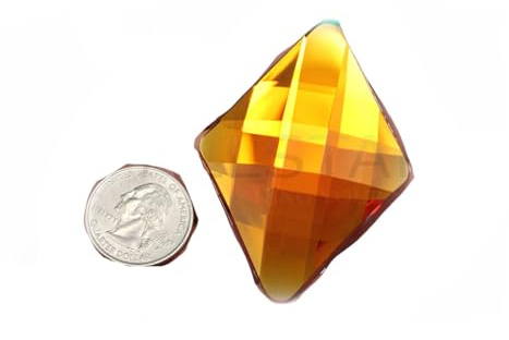 KraftGenius Allstarco 67 x 48 mm enorma självhäftande diamantjuveler - 1 st (orange hyacint H125)