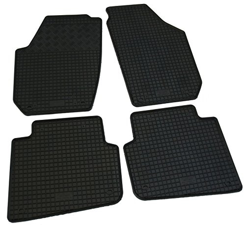 Gummi Fußmatten Set, 4teilig, Gummifußmatten Gummimatten Matten