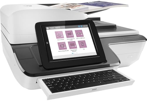 HP ScanJet Enterprise Flow N9120 fn2, Scanner, Flachbett, bis zu A3, ADF, LAN, USB, bis zu 20.000 Seiten täglich, Touchscreen mit vollständiger Tastatur