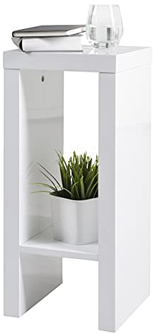 Phoenix Blumenständer mit Ablagefach, Weiß, 26 x 60 x 26 cm