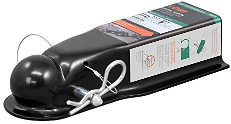 Curt 25471 QuickPin acoplador de Remolque sin pestillo para Bola de Enganche de 2 Pulgadas, Canal de 2-1/2 Pulgadas, 3 Libras