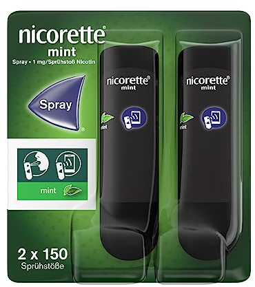 NICORETTE Spray mit mint Geschmack – Rauchen aufhören mit Nikotinspray – 1 Spray ersetzt bis zu 150 Zigaretten – zur Raucherentwöhnung - 1x2 Stk.