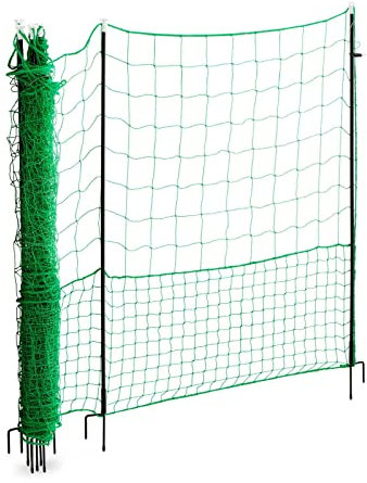Wiesenfield WIE-CNE-150 Hühnerzaun Höhe 125 cm Länge 15 m elektrifizierbar Geflügelzaun Geflügelnetz Hühnernetz