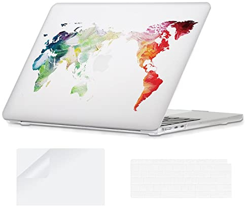 YOPAS für MacBook Air 13 Zoll Hülle M5 M4 M3 M2 2026-2022, Hartschalen Schutzhülle Kompatibel mit MacBook Air 13,6 A3449 A3240 A3113 A2681, Karte
