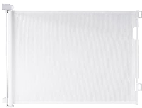 Hawthyhome Treppenschutzgitter Türschutzgitter Ausziehbar 0-180CM, Kinderschutzgitter,Schutzgitter Treppe für Babys und Haustiere Geeignet für Treppen, Türen, Terrasse （Weiss-180CM