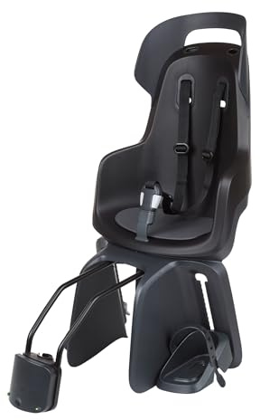 BOBIKE 8012400012 - GO Maxi cykel bakstol med hjul från 26 till 29 passar barn med en maxvikt på 22 kg med ramförankring i urban svart