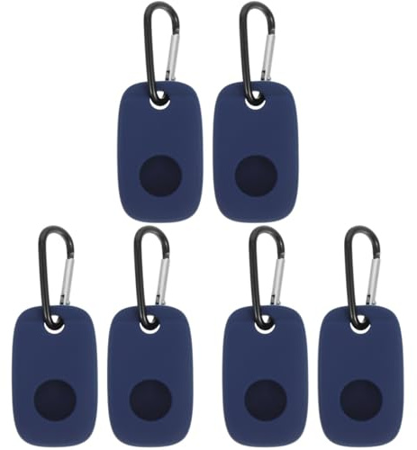 HOMSFOU 6 Pcs Tile Mate Shockproof Cover Case Keychain Accessories Keychain Protective Cover Silicone Holder Key Fob Holder Tiles Pro Simple Protector Silica Gel