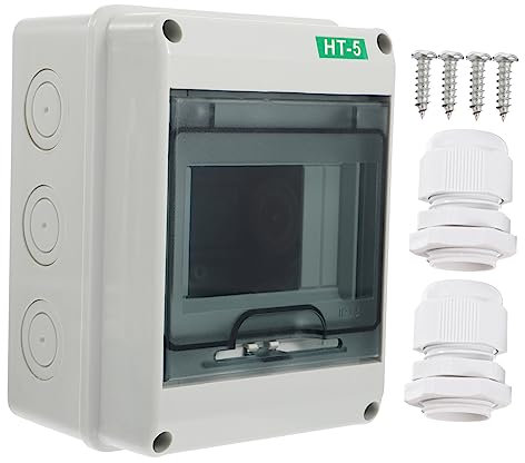 jojofuny Scatola Di Distribuzione Ht Esterni Quadro Elettrico Plastica Con Finestra Trasparente Design Elegante e Sicuro Per Impianti Elettrici e Comunicazione