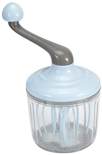 Tissting 1100ml Egg Beater Hand Crank Hand Cranked Cream Mixer Manual Eggbeater Mixer Kitchen Baking Tool Detachable Handle for Cream, Egg, Milkshake(11.5 X 23cm/4.5 X 9.1in)